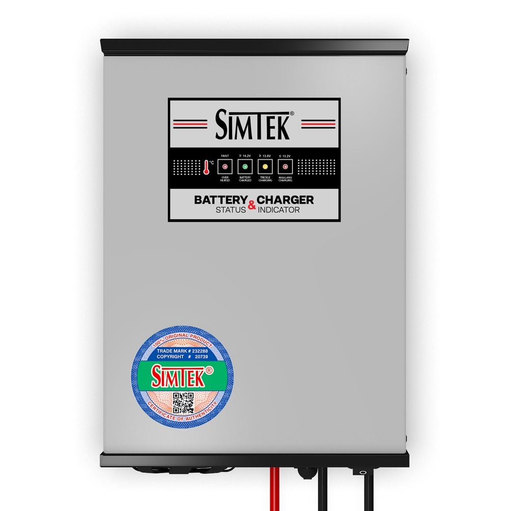 Simtek Battery Charger 12V 20 Ampere Fully Automatic Best Quality – 3 Months Warranty