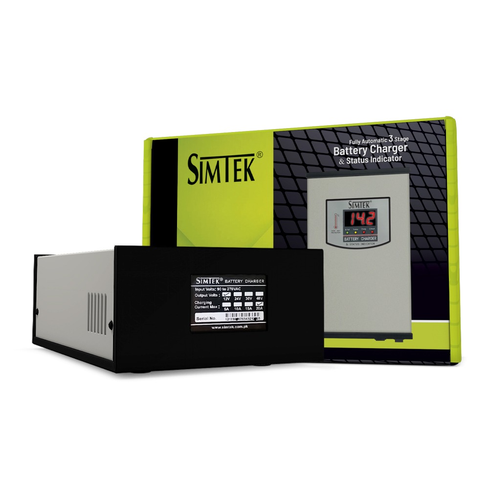 Simtek Digital Fully Automatic Battery Charger 12V 20Amp with Digital Meter – 3 Months Warranty - Image 6