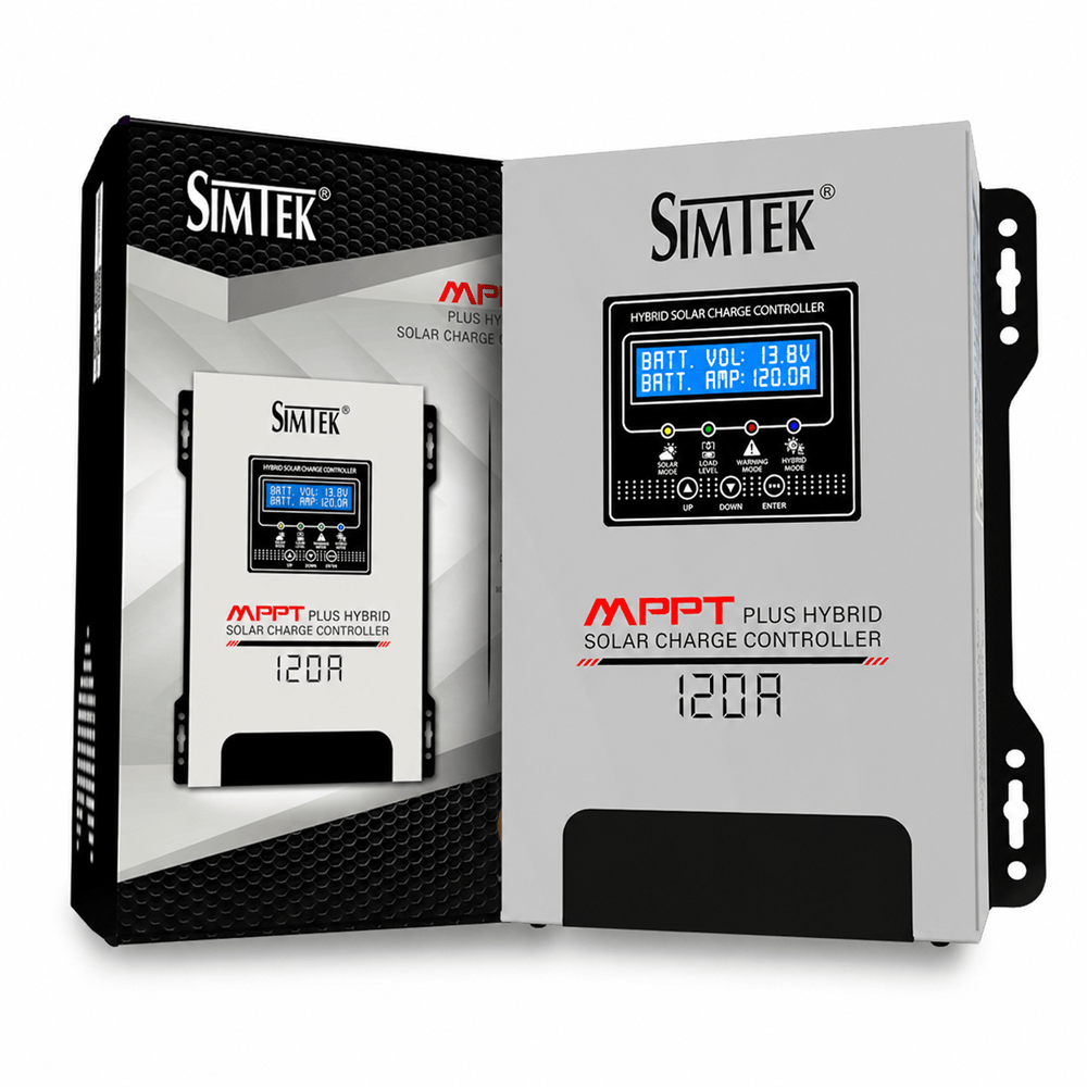 Simtek Mppt Plus Hybrid Solar Charge Controller 170v Voc 120amp Fully Automatic With Dual Lcd & Led Display Auto Detect 12v/24v – 1 Year Warranty - Image 5