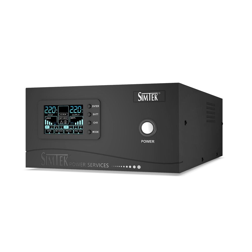 Simtek Pure Sine Wave Inverter 4 Fans & 4 Lights 1200VA - 12v DC - 1 Year Warranty