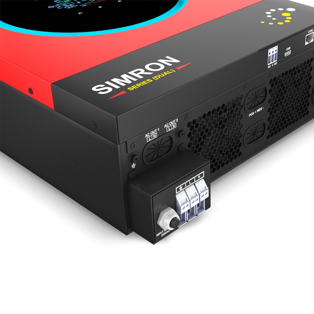 Simtek SIMRON (DUAL) 4KW-24V Solar Inverter - Image 2