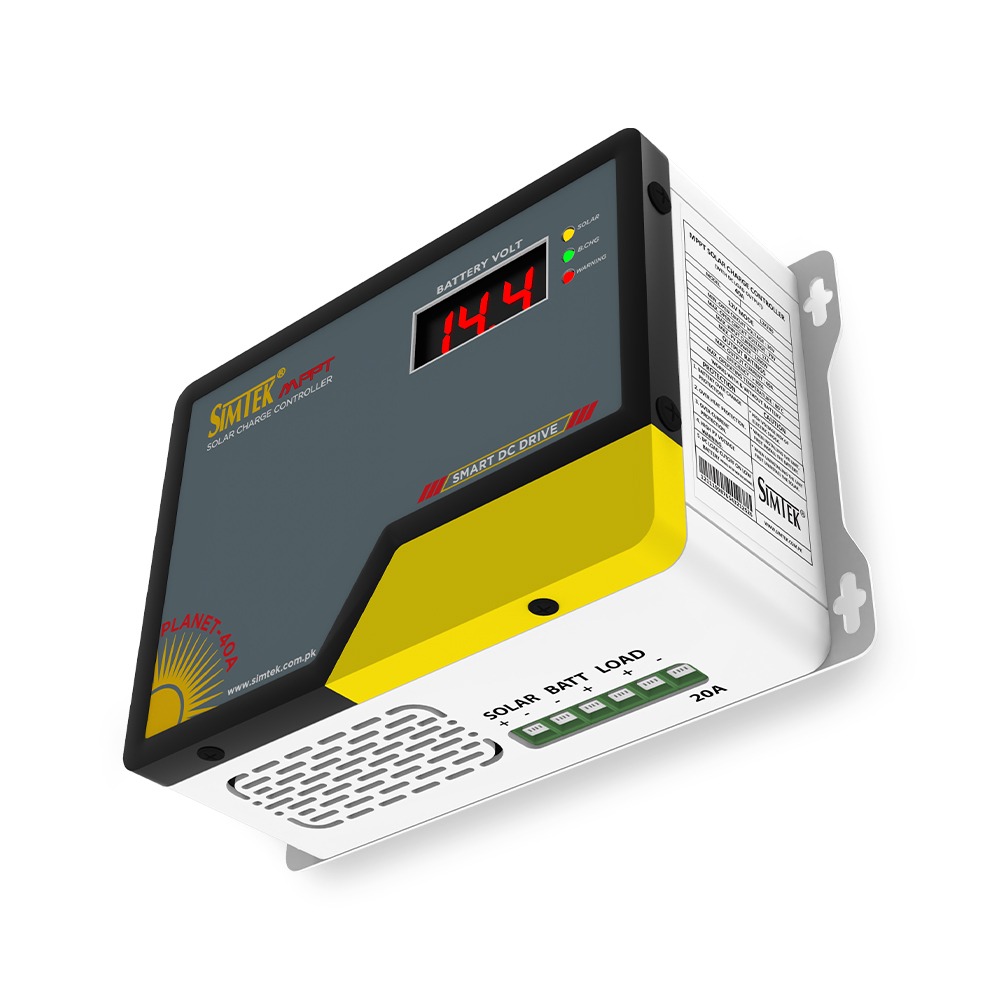 Simtek Planet40 - 40A MPPT Solar Charge Controller – 70 VOC, 40A | 12V | Low Battery Load Cutoff | Works with & without Battery - 3 Months Warranty - Image 4