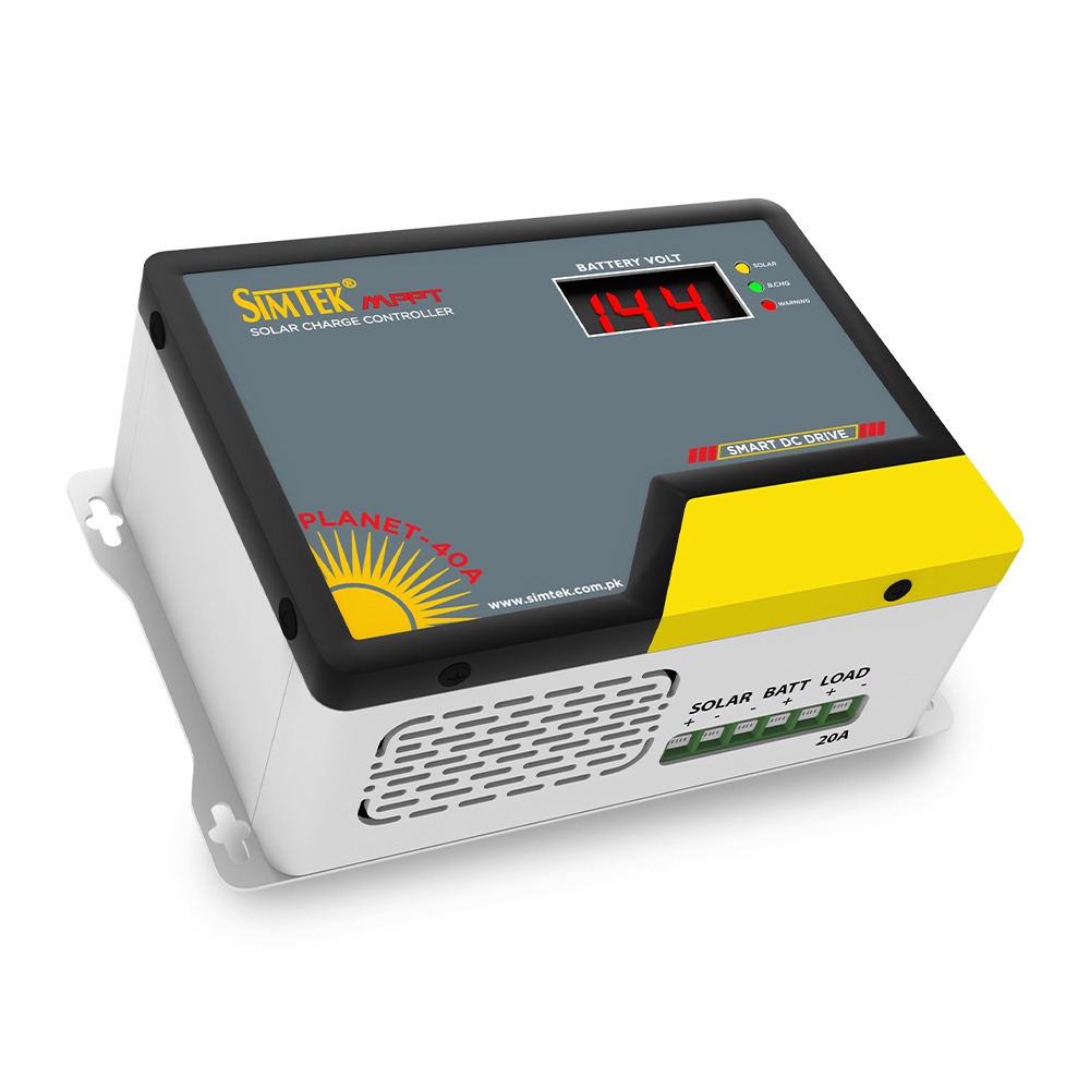 Simtek Planet40 - 40A MPPT Solar Charge Controller – 70 VOC, 40A | 12V | Low Battery Load Cutoff | Works with & without Battery - 3 Months Warranty - Image 2
